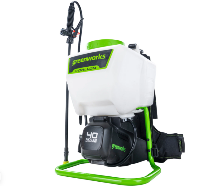 Опрыскиватель аккумуляторный Greenworks G40BPS, 40V. Обзор: плюсы и минусы