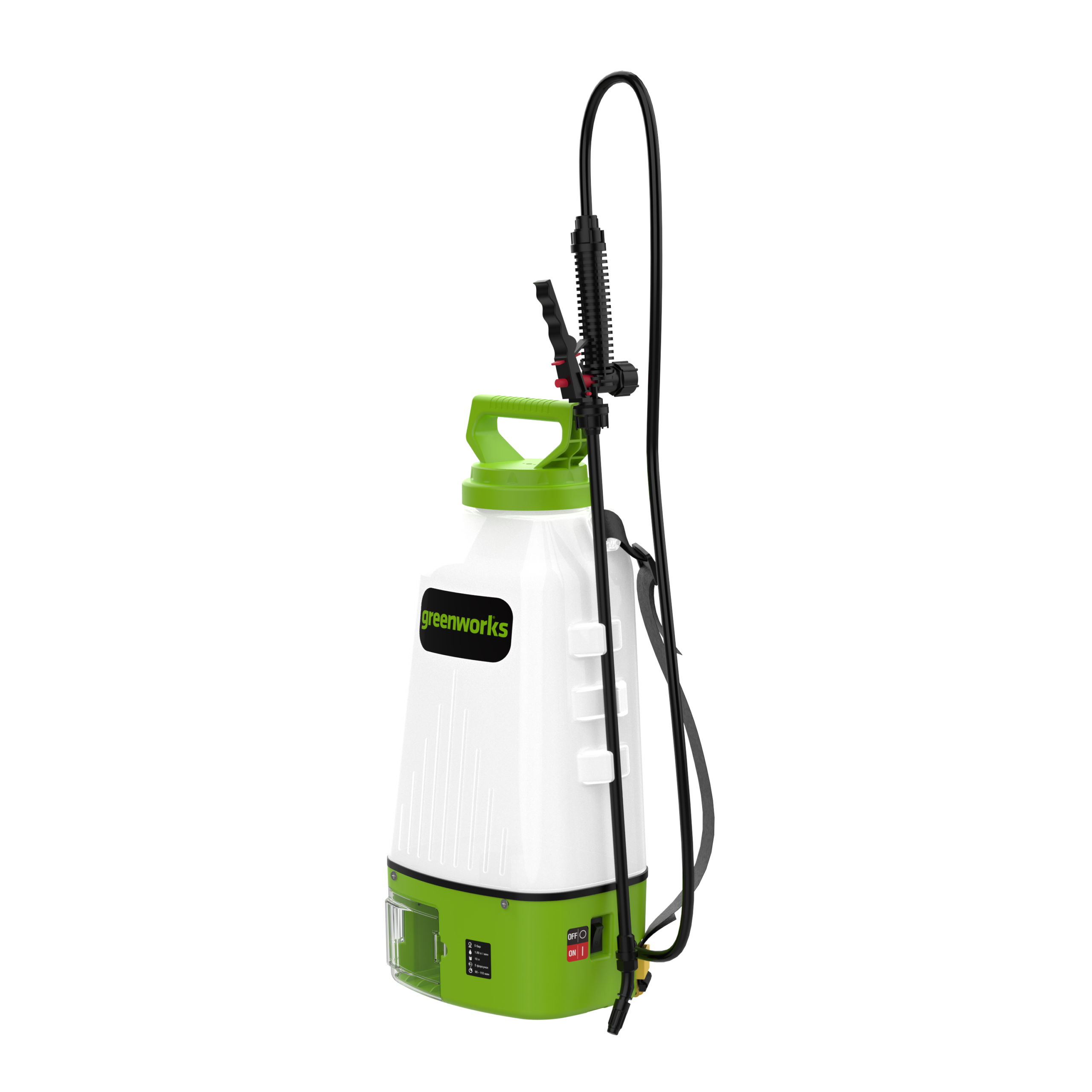 Опрыскиватель аккумуляторный Greenworks BPS2410: компактная мощность для точной обработки растений